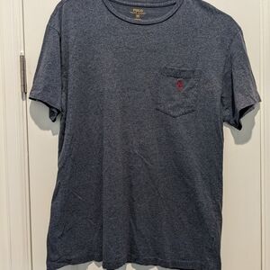 Polo by Ralph Lauren Men's Grayish/Blue Heather Pocket Men's Medium T-Shirt